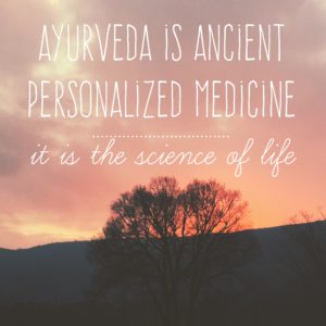 image is Ayurveda is ancient personalized medicine