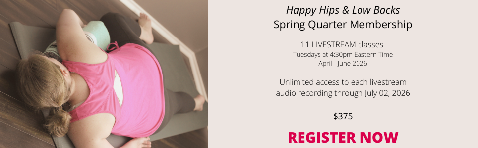Happy Hips & Low Backs online virtual yoga membership
